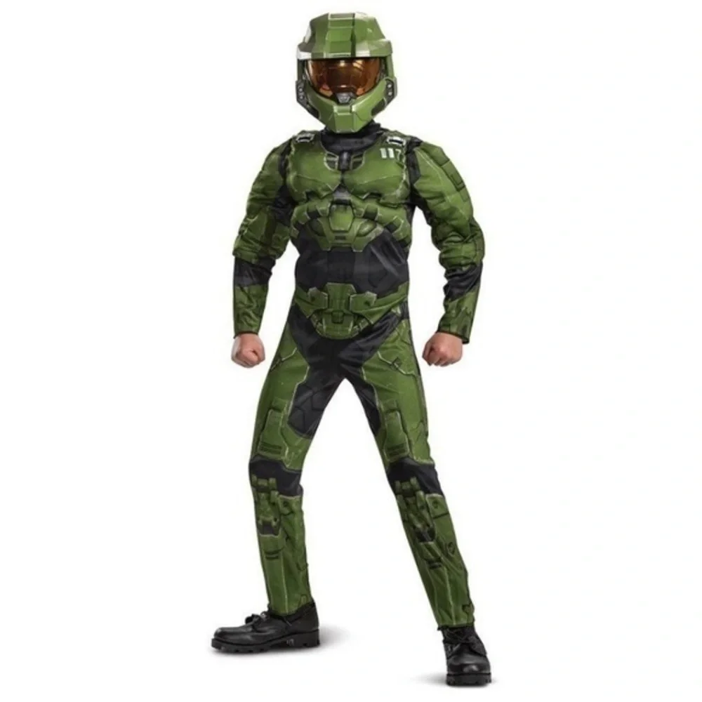 NWT. HALO Master Chief Boys Deluxe Halloween Costume